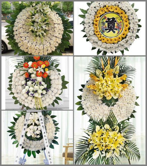 广东潮州市潮安区龙湖镇鹳四村花圈速递